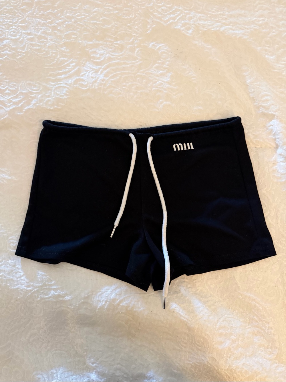 Black Drawstring Women's Shorts